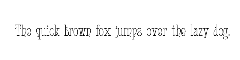 font preview of attic