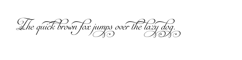 font preview of auberge script basic five