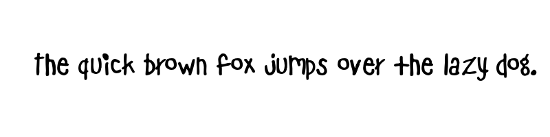 font preview of bad dog