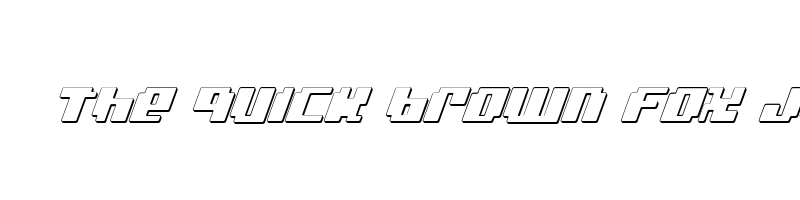 font preview of bad robot 3d italic