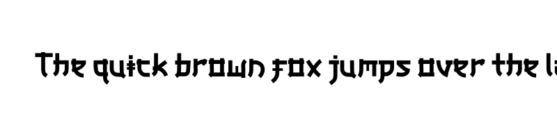font preview of badora font