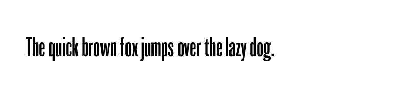 font preview of balboa extra condensed