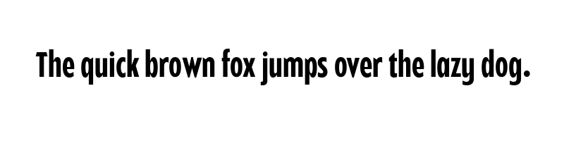 font preview of balgin black condensed