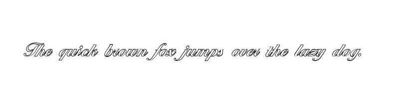 font preview of ballantines outline bold