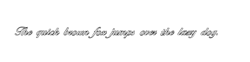 font preview of ballantines outline medium regular