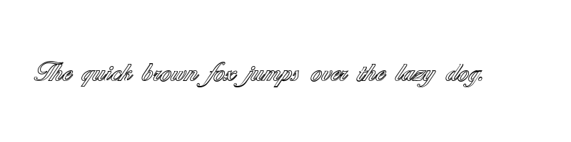font preview of ballantines outline regular