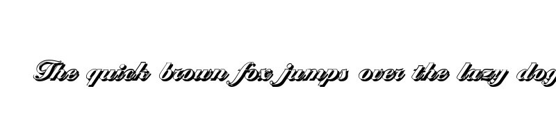 font preview of ballantines shadow heavy regular
