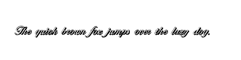 font preview of ballantines shadow regular