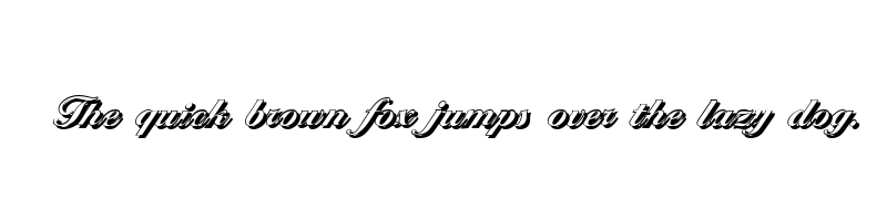 font preview of ballantines shadow xbold regular