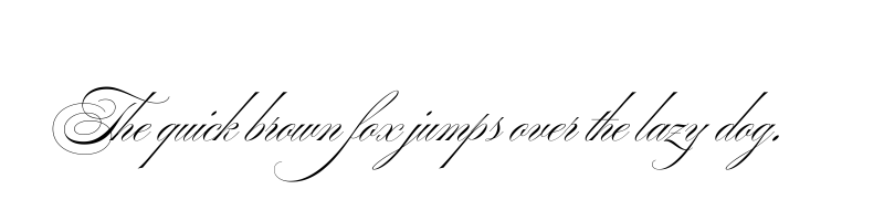 font preview of ballet 28pt regular