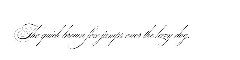 font preview of ballet 60pt regular