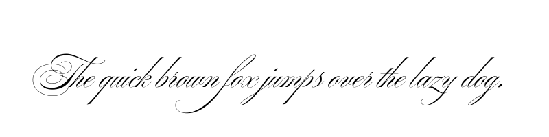 font preview of ballet