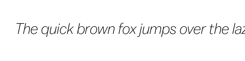 font preview of balto light italic