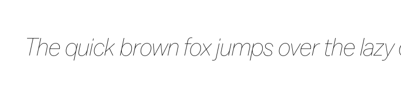 font preview of balto thin italic