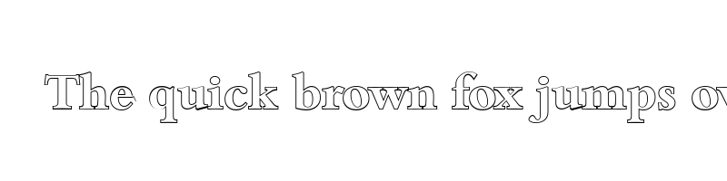 font preview of bamberg outline bold
