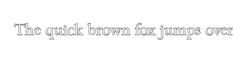 font preview of bamberg outline