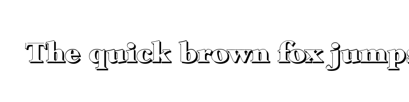 font preview of bamberg shadow heavy