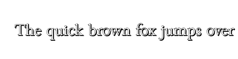 font preview of bamberg shadow light