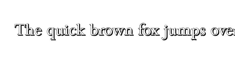font preview of bamberg shadow