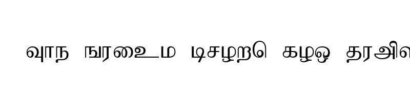 font preview of bamini regular