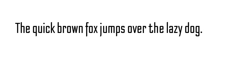 font preview of bank sans ef cy compressed light