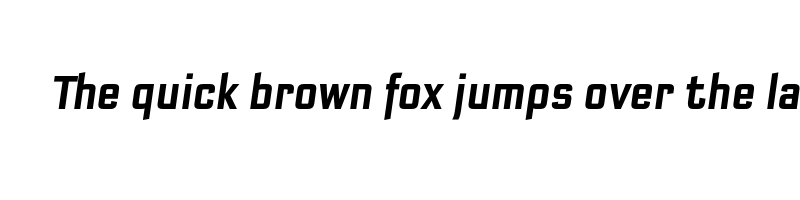font preview of bank sans ef cy compressed medium oblique