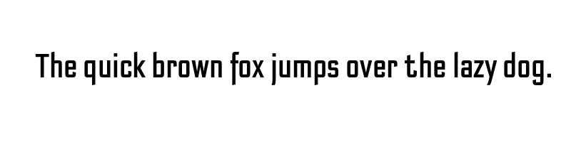 font preview of bank sans ef cy compressed regular