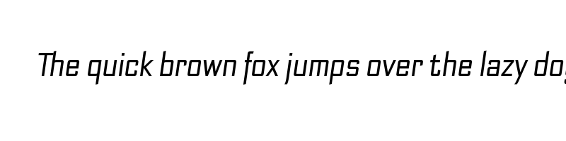 font preview of bank sans ef cy condensed light oblique