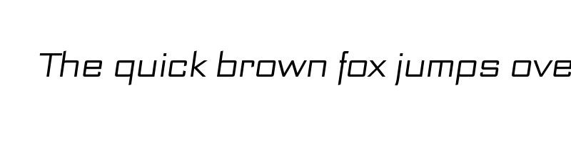 font preview of bank sans ef cy light oblique