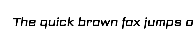 font preview of bank sans ef cy medium oblique