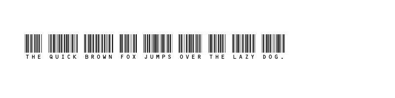 font preview of barcode c39hrp48dmtt