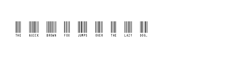font preview of barcode c39hrp60dhtt