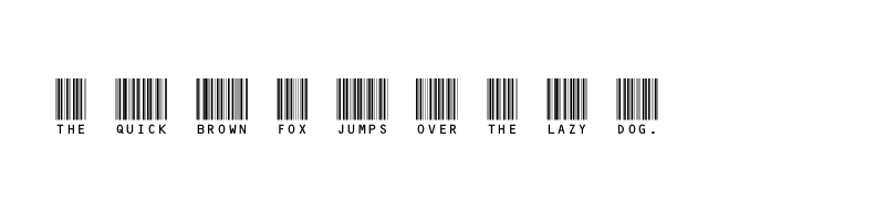 font preview of barcode c39hrp60dmtt