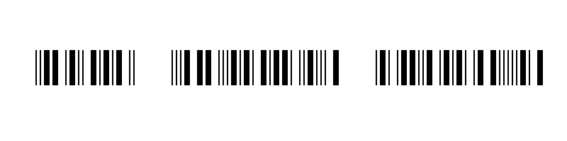 font preview of barcode c39p12dmtt