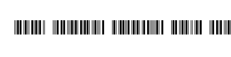 font preview of barcode c39p24dltt