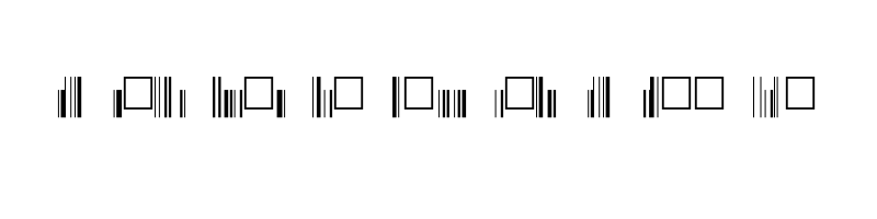font preview of barcode eanbwrp36xtt