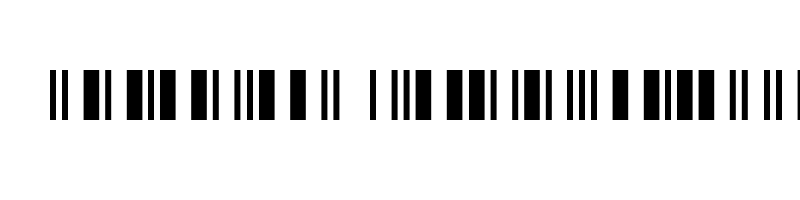 font preview of barcode intp12dltt
