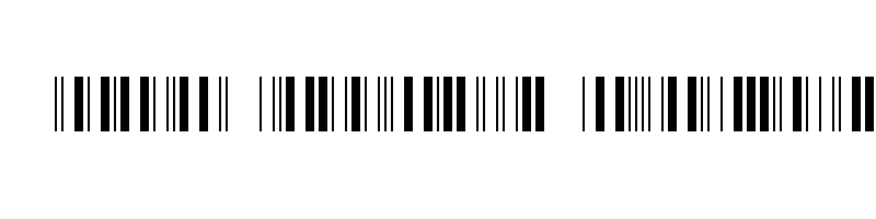 font preview of barcode intp12dmtt