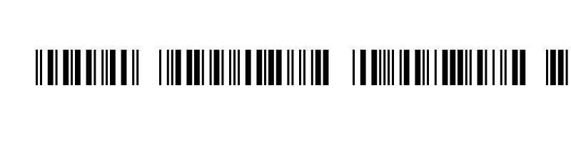 font preview of barcode intp24dltt