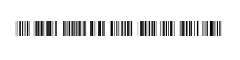 font preview of barcode intp72dltt