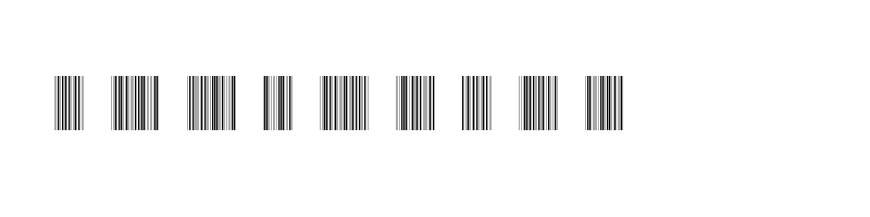 font preview of barcode intp72dmtt