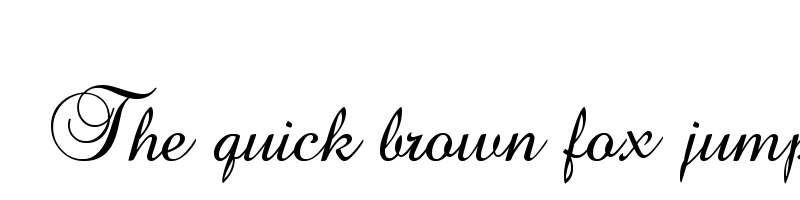 font preview of baroque script