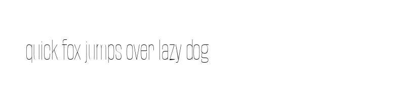 font preview of BaseNeue Condensed Thin