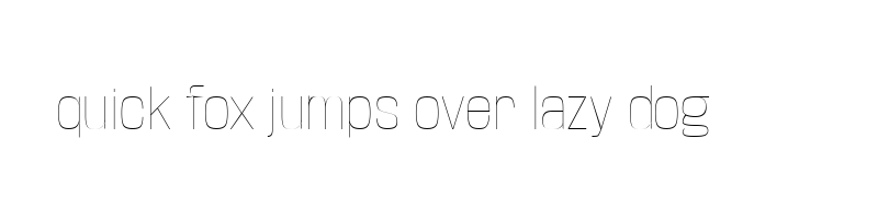 font preview of BaseNeue Thin