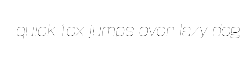 font preview of BaseNeue Wide Thin Oblique
