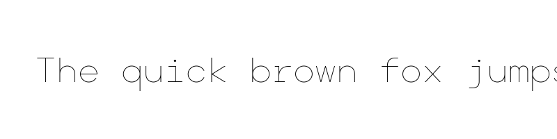 font preview of BasicallyAMono Thin