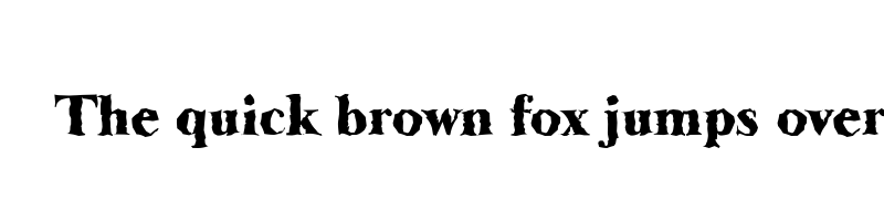 font preview of basker old random heavy regular