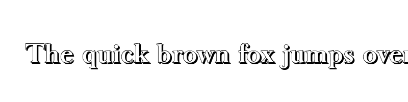 font preview of basker old shadow bold