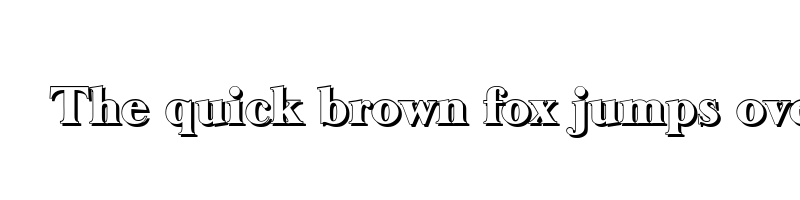font preview of basker old shadow heavy