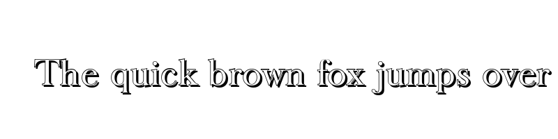font preview of basker old shadow regular